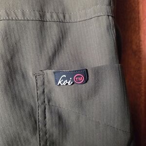 Koi Lite Olive Green Slim Fit Scrub Pants M Petite